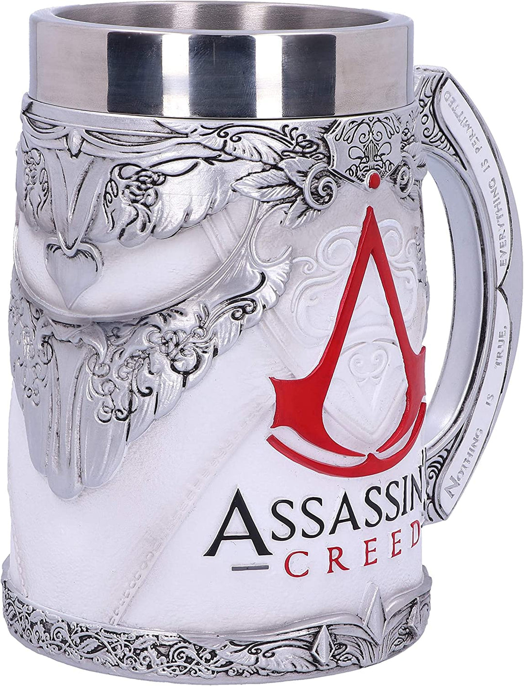 Nemesis Now B5296S0 Officially Licensed Assassins Creed White Game Tankard, Resi