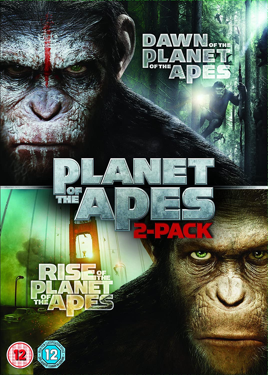 Dawn of the Planet of the Apes/Rise of the Planet of the Apes [Double Pack] - Sci-fi/Action [DVD]