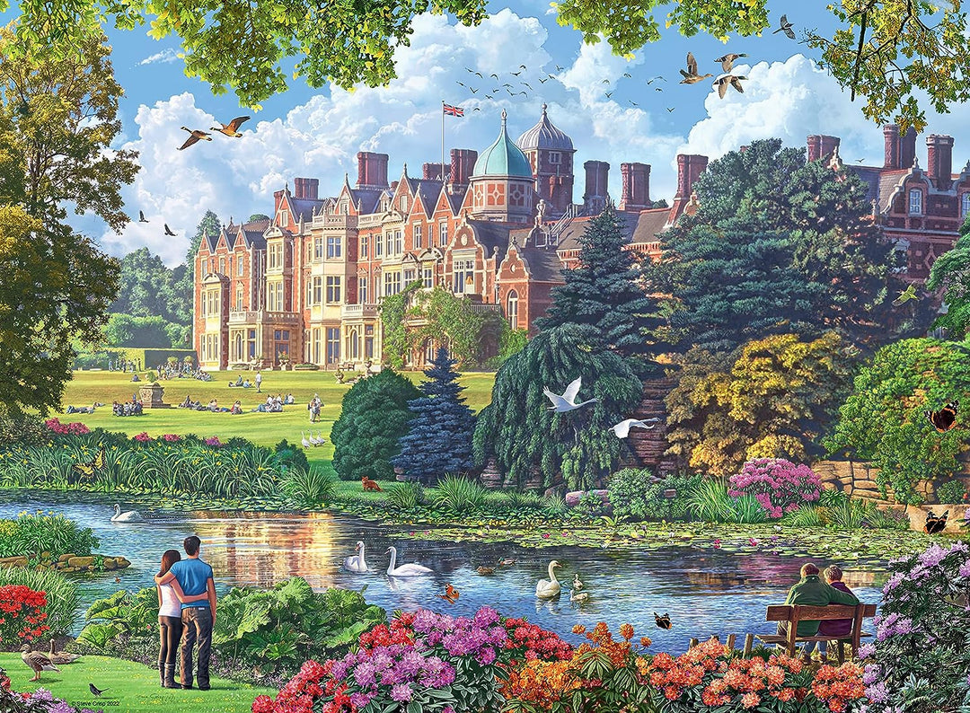 Ravensburger Happy Days Royal Residences 4X 500 Piece Jigsaw Puzzle for Adults & Kids