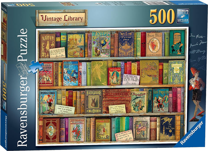 Ravensburger Vintage Library 500 Piece Jigsaw Puzzle for Adults & for Kids Age 10 and Up