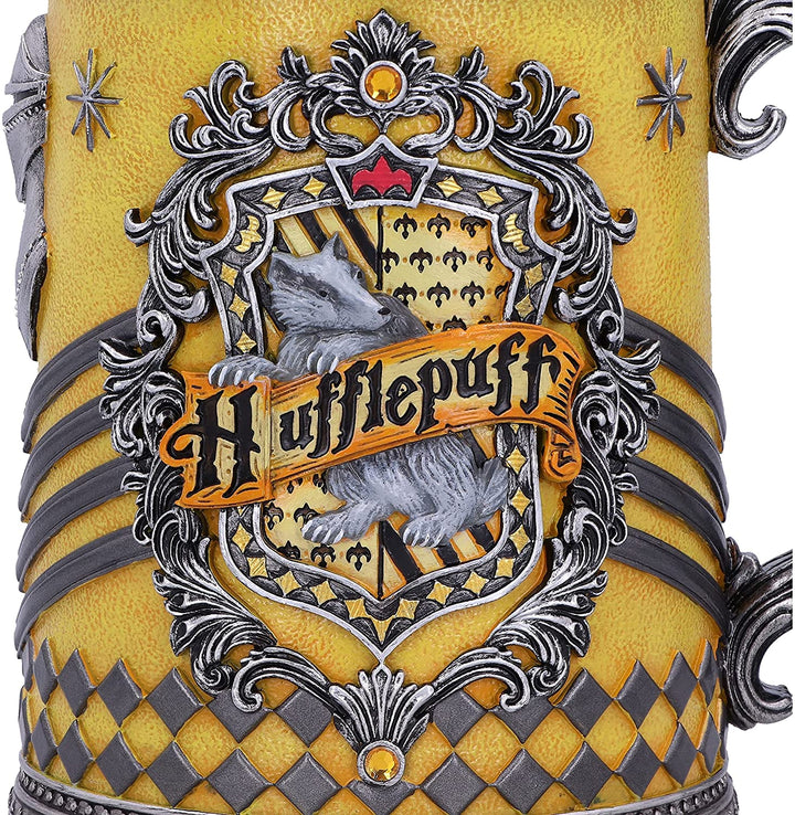 Nemesis Now Officially Licensed Harry Potter Hufflepuff Hogwarts House Collectible Tankard Yellow 15.5cm