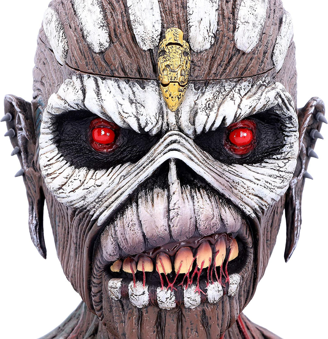 Nemesis Now Officially Licensed Iron Maiden Book of Souls Eddie Bust Box, Brown, 26cm