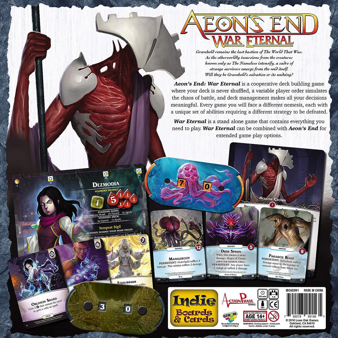 Indie Boards and Cards | Aeon's End: War Eternal | Board Game | Ages 14+ | 1 to 4 Players | 60 Minutes Playing Time