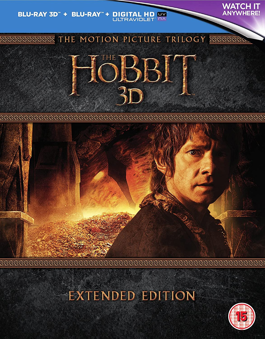 The Hobbit Trilogy - Extended Edition [Blu-ray 3D] [2015] [Region Free]