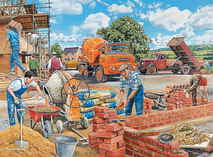 Ravensburger 17490 Happy Collection No.6 Nostalgic Work Day Memories 4X 500 Piece Jigsaw Puzzles for Adults and Kids