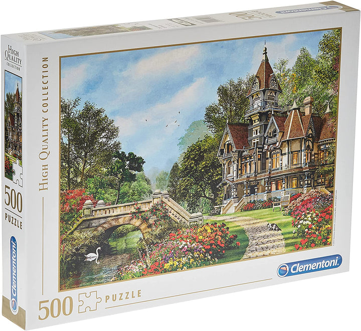 Clementoni 35048 Verzamelpuzzel voor volwassenen en kinderen Oud waterhuisje 500 stukjes