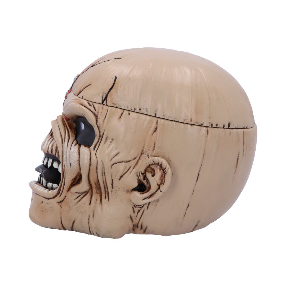 Nemesis Now Iron Maiden Eddie The Trooper Head Trinket Box, Polyresin, Beige, One Size