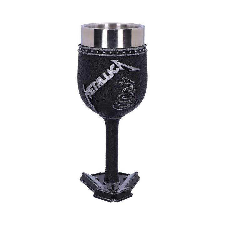 Nemesis Now B5222R0 Officially Licensed Metallica Black Album Goblet Wine Glass , 18cm