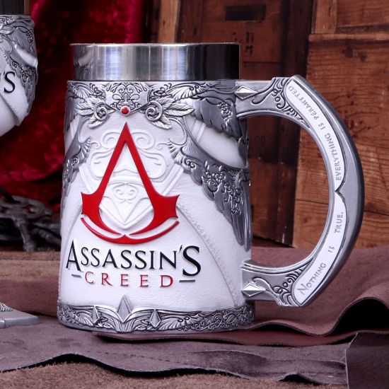 Nemesis Now B5296S0 Officially Licensed Assassins Creed White Game Tankard, Resi