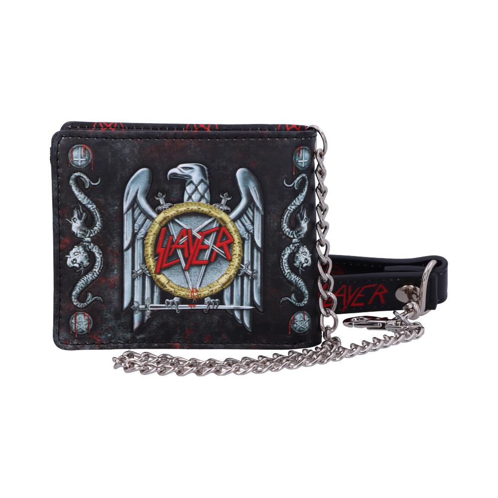 Nemesis Now Officially Licensed Slayer Eagle Logo Embossed Wallet Purse, Black, 11cm