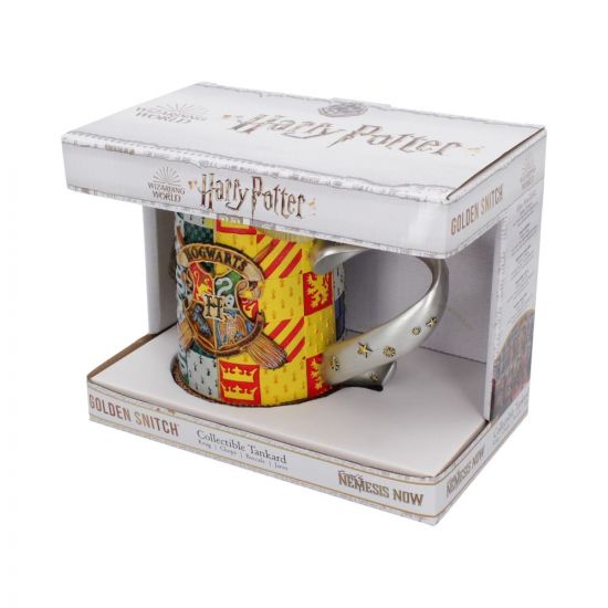 Nemesis Now Harry Potter Golden Snitch Quidditch Collectible Tankard, Resin, Yellow, 15.5cm