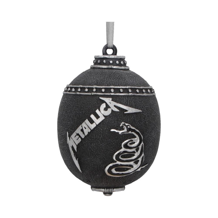 Nemesis Now Officially Licensed Metallica Black Album Hanging Decorative Ornament, 10cm