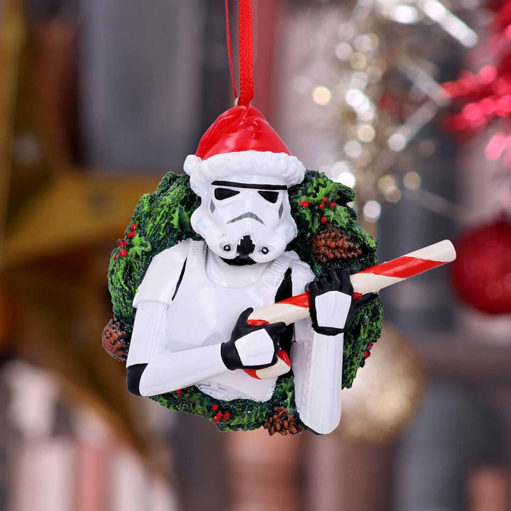 Nemesis Now Stormtrooper Wreath Hanging Ornament 9cm, White (B5695U1)