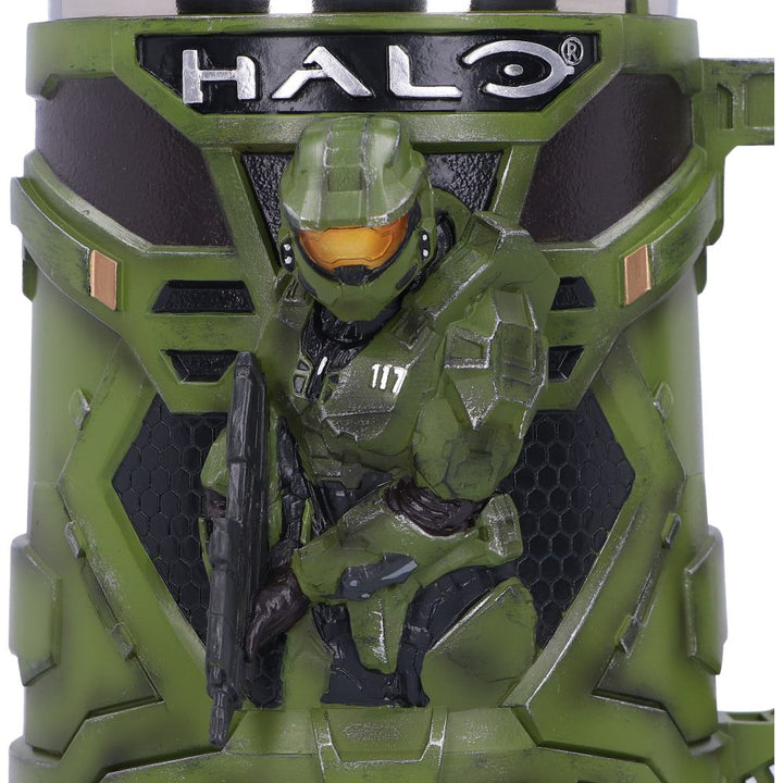 Nemesis Now Halo Master Chief Tankard 15.5cm, Green