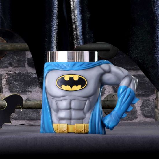 Nemesis Now Officially Licensed Batman Hero Tankard, Grey, 16.3cm