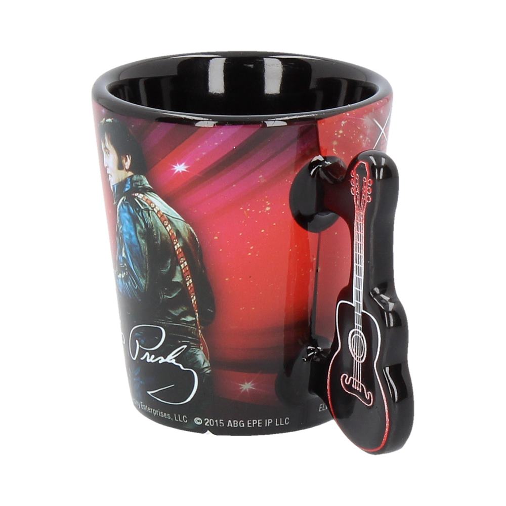 Nemesis Now C3625J7 Espresso Cup Elvis '68 3oz, Resin w/Stainless Steel, Red