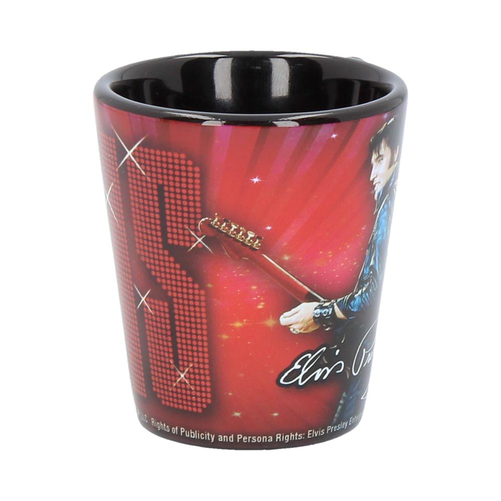 Nemesis Now C3625J7 Espresso Cup Elvis '68 3oz, Resin w/Stainless Steel, Red