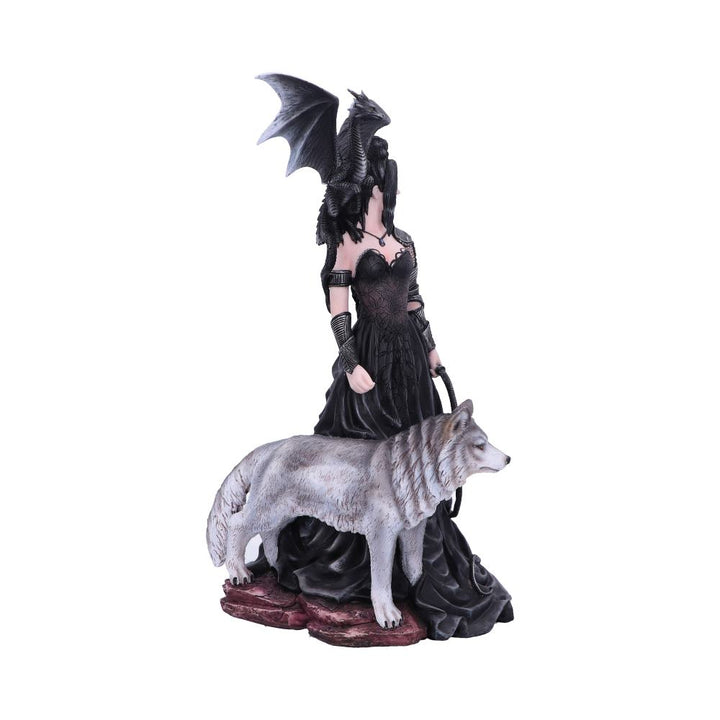 Nemesis Now Nene Thomas Bellamaestra Dragonling and Wolf Companion Figurines, Po