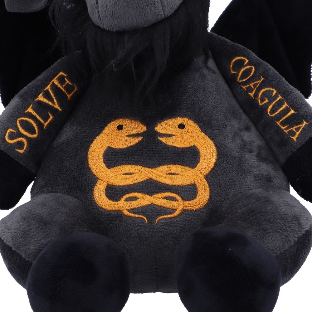 Nemesis Now Fluffy Fiends Baphomet Cuddly Plush Toy 22cm, Black