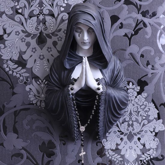 Nemesis Now Gothic Prayer Wall Plaque 39cm Black, Polyresin