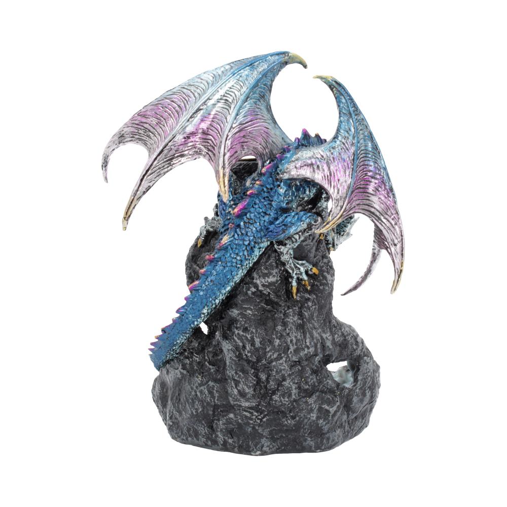 Nemesis Now Dragons Intrigue Backflow-Räuchergefäß, 21,5 cm, blau