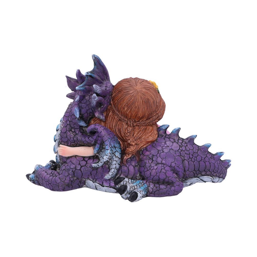 Nemesis Now U5072R0 Companion Cuddle Fairy and Purple Dragon Hugging Figurine, P